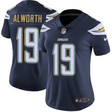 Women's Nike Los Angeles Chargers #19 Lance Alworth Elite Navy Blue Team Color NFL Jersey