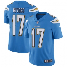 Youth Nike Los Angeles Chargers #17 Philip Rivers Electric Blue Alternate Vapor Untouchable Limited Player NFL Jersey