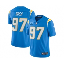 Men's Los Angeles Chargers 2022 #97 Joey Bosa Blue With 2-star C Patch Vapor Untouchable Limited Stitched NFL Jersey