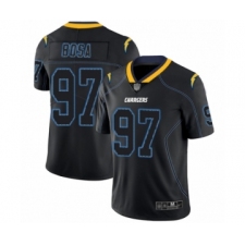 Men's Los Angeles Chargers #97 Joey Bosa Limited Lights Out Black Rush Football Jersey