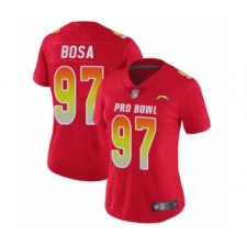 Women's Los Angeles Chargers #97 Joey Bosa Limited Red 2018 Pro Bowl Football Jersey