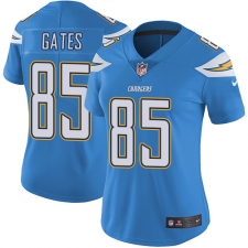 Women's Nike Los Angeles Chargers #85 Antonio Gates Elite Electric Blue Alternate NFL Jersey