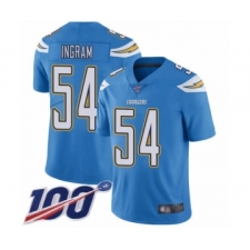 Men's Los Angeles Chargers #54 Melvin Ingram Electric Blue Alternate Vapor Untouchable Limited Player 100th Season Football Jersey