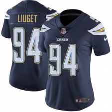 Women's Nike Los Angeles Chargers #94 Corey Liuget Elite Navy Blue Team Color NFL Jersey