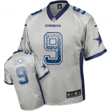 Men's Nike Dallas Cowboys #9 Tony Romo Elite Grey Drift Fashion NFL Jersey