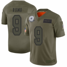 Women's Dallas Cowboys #9 Tony Romo Limited Camo 2019 Salute to Service Football Jersey