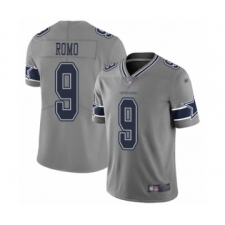 Women's Dallas Cowboys #9 Tony Romo Limited Gray Inverted Legend Football Jersey