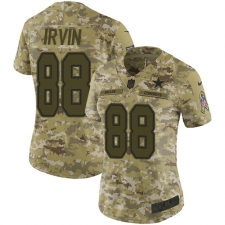 Women's Nike Dallas Cowboys #88 Michael Irvin Limited Camo 2018 Salute to Service NFL Jersey