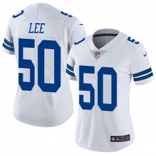 Women's Nike Dallas Cowboys #50 Sean Lee Elite White NFL Jersey