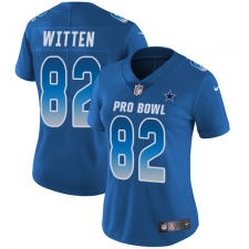 Women's Nike Dallas Cowboys #82 Jason Witten Limited Royal Blue 2018 Pro Bowl NFL Jersey