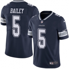 Men's Nike Dallas Cowboys #5 Dan Bailey Navy Blue Team Color Vapor Untouchable Limited Player NFL Jersey