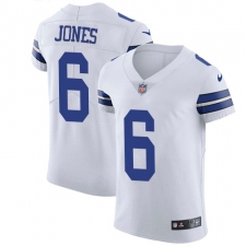 Men's Nike Dallas Cowboys #6 Chris Jones Elite White NFL Jersey