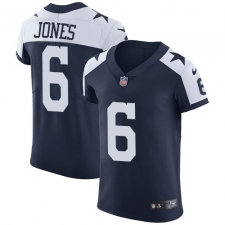Men's Nike Dallas Cowboys #6 Chris Jones Navy Blue Throwback Alternate Vapor Untouchable Elite Player NFL Jersey