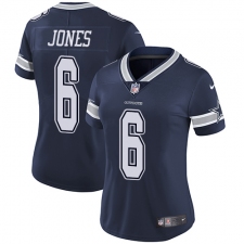 Women's Nike Dallas Cowboys #6 Chris Jones Elite Navy Blue Team Color NFL Jersey