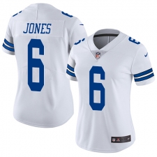 Women's Nike Dallas Cowboys #6 Chris Jones Elite White NFL Jersey