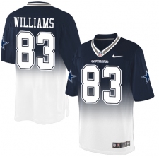 Men's Nike Dallas Cowboys #83 Terrance Williams Elite Navy/White Fadeaway NFL Jersey