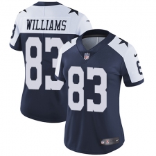 Women's Nike Dallas Cowboys #83 Terrance Williams Elite Navy Blue Throwback Alternate NFL Jersey