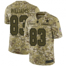Youth Nike Dallas Cowboys #83 Terrance Williams Limited Camo 2018 Salute to Service NFL Jersey