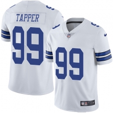 Men's Nike Dallas Cowboys #99 Charles Tapper White Vapor Untouchable Limited Player NFL Jersey