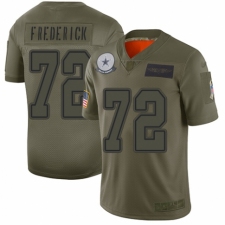 Youth Dallas Cowboys #72 Travis Frederick Limited Camo 2019 Salute to Service Football Jersey