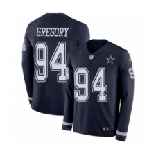 Youth Nike Dallas Cowboys #94 Randy Gregory Limited Navy Blue Therma Long Sleeve NFL Jersey