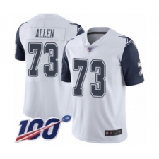 Men's Dallas Cowboys #73 Larry Allen Limited White Rush Vapor Untouchable 100th Season Football Jersey