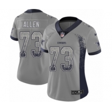 Women's Nike Dallas Cowboys #73 Larry Allen Limited Gray Rush Drift Fashion NFL Jersey