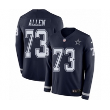 Youth Nike Dallas Cowboys #73 Larry Allen Limited Navy Blue Therma Long Sleeve NFL Jersey