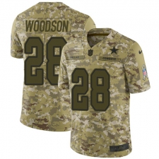 Youth Nike Dallas Cowboys #28 Darren Woodson Limited Camo 2018 Salute to Service NFL Jersey