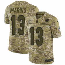 Men's Nike Miami Dolphins #13 Dan Marino Limited Camo 2018 Salute to Service NFL Jersey