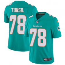 Youth Nike Miami Dolphins #78 Laremy Tunsil Aqua Green Team Color Vapor Untouchable Elite Player NFL Jersey