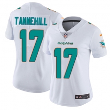 Women's Nike Miami Dolphins #17 Ryan Tannehill Elite White NFL Jersey