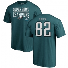 Nike Philadelphia Eagles #82 Mike Quick Green Super Bowl LII Champions T-Shirt