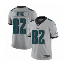 Women's Philadelphia Eagles #82 Mike Quick Limited Silver Inverted Legend Football Jersey