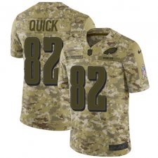 Youth Nike Philadelphia Eagles #82 Mike Quick Limited Camo 2018 Salute to Service NFL Jersey