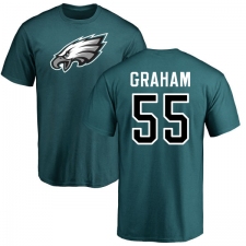 Nike Philadelphia Eagles #55 Brandon Graham Green Name & Number Logo T-Shirt