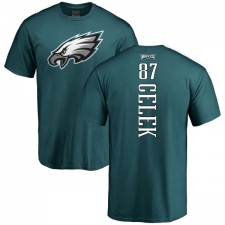 Nike Philadelphia Eagles #87 Brent Celek Green Backer T-Shirt