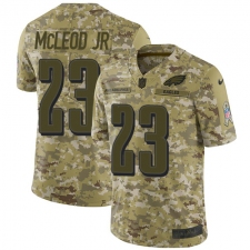 Men's Nike Philadelphia Eagles #23 Rodney McLeod Limited Camo 2018 Salute to Service NFL Jersey