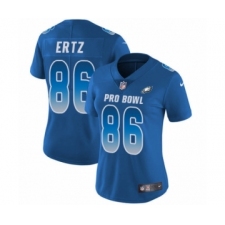 Women's Nike Philadelphia Eagles #86 Zach Ertz Limited Royal Blue NFC 2019 Pro Bowl NFL Jersey