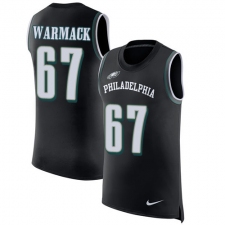 Men's Nike Philadelphia Eagles #67 Chance Warmack Limited Black Rush Player Name & Number Tank Top NFL Jersey