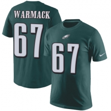 Nike Philadelphia Eagles #67 Chance Warmack Green Rush Pride Name & Number T-Shirt