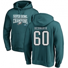 Nike Philadelphia Eagles #60 Chuck Bednarik Green Super Bowl LII Champions Pullover Hoodie