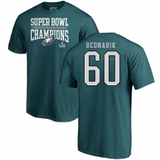 Nike Philadelphia Eagles #60 Chuck Bednarik Green Super Bowl LII Champions T-Shirt