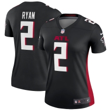 Women's Atlanta Falcons #2 Matt Ryan Nike Black Legend Jersey