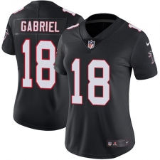 Women's Nike Atlanta Falcons #18 Taylor Gabriel Elite Black Alternate NFL Jersey