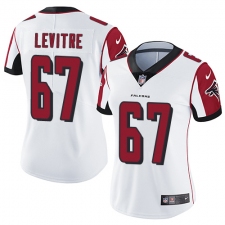 Women's Nike Atlanta Falcons #67 Andy Levitre Elite White NFL Jersey