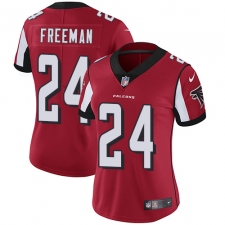 Women's Nike Atlanta Falcons #24 Devonta Freeman Elite Red Team Color NFL Jersey