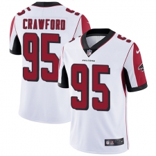 Youth Nike Atlanta Falcons #95 Jack Crawford Elite White NFL Jersey