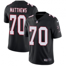 Youth Nike Atlanta Falcons #70 Jake Matthews Elite Black Alternate NFL Jersey
