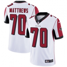 Youth Nike Atlanta Falcons #70 Jake Matthews Elite White NFL Jersey